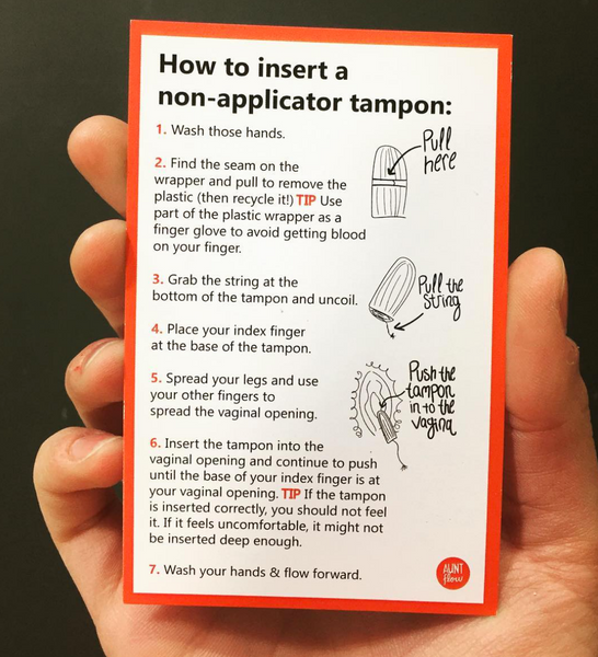 Aunt Flow | Organic Cotton Tampons (Non-Applicator).