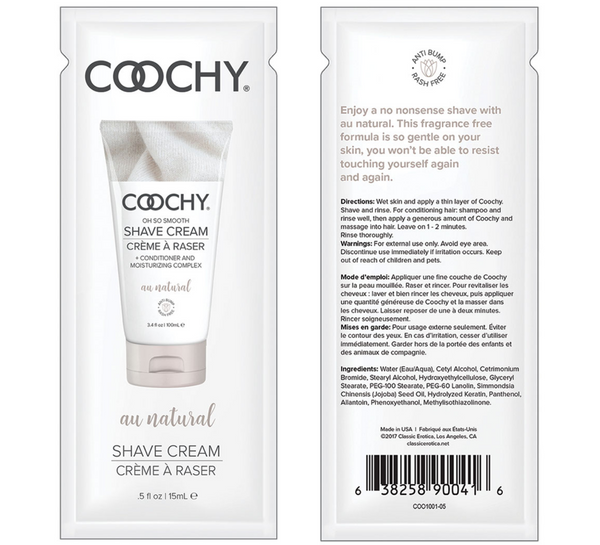 Coochy | Shave Cream (trial packets) - NEW!!.